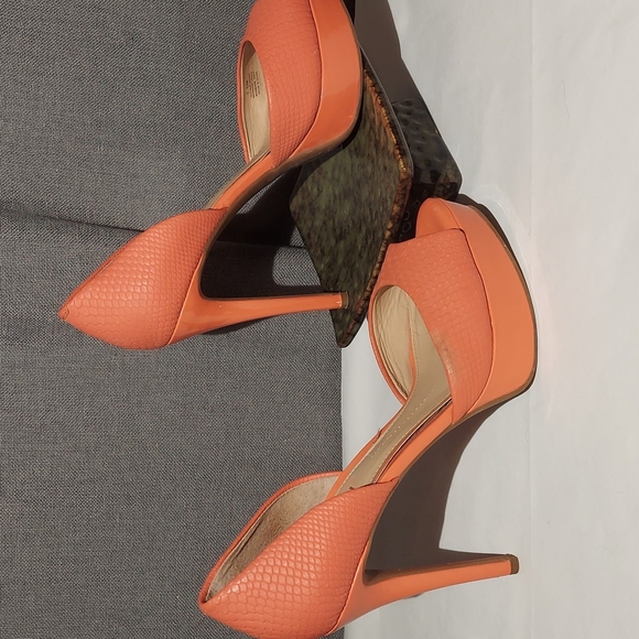 Gianni Bini leather platform heels size 7.5 M - Picture 5 of 9